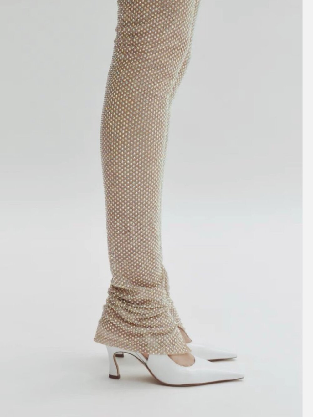 STELLA McCARTNEY H&M EMBELLISHED LACE LEGGINGS SIZE w/tagsLARGE